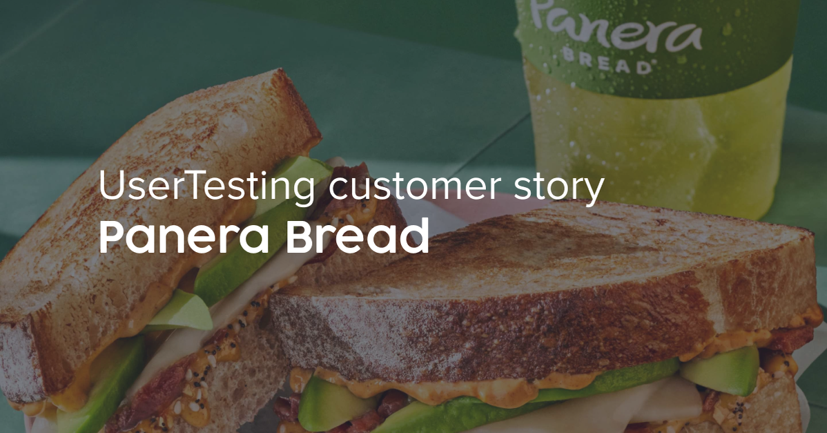 Panera Bread Usertesting
